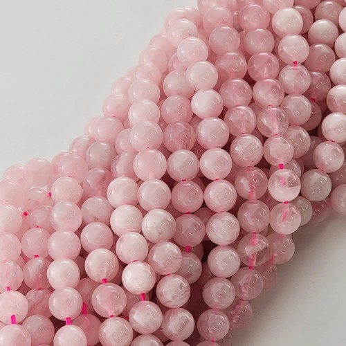 Madagascar rose quartz beads - rose,